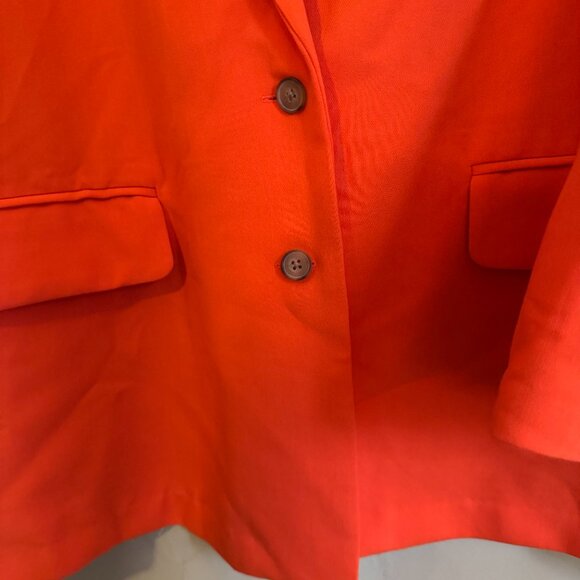 Old Navy Relaxed Blazer Warm Sunset Long Sleeve 2 Button Unlined Jacket - Picture 16 of 16